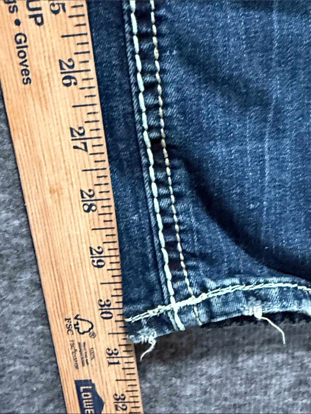 Rock Revival Priya Straight Blue Distressed Embellished Denim Jeans Women's 25 - Picture 8 of 8